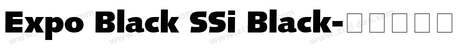 Expo Black SSi Black字体转换